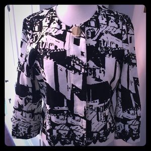 NWOT Tory Burch Ian city print jacket